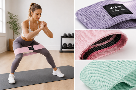 Caelora 3-Level Fabric Resistance Bands Set