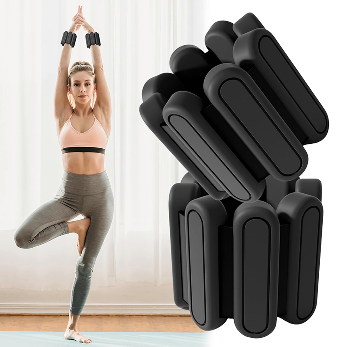 Adjustable Wrist & Ankle Weights - Black